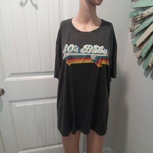 2-$10... 80's Baby Graphic T-Shirt Plus Size 2XL